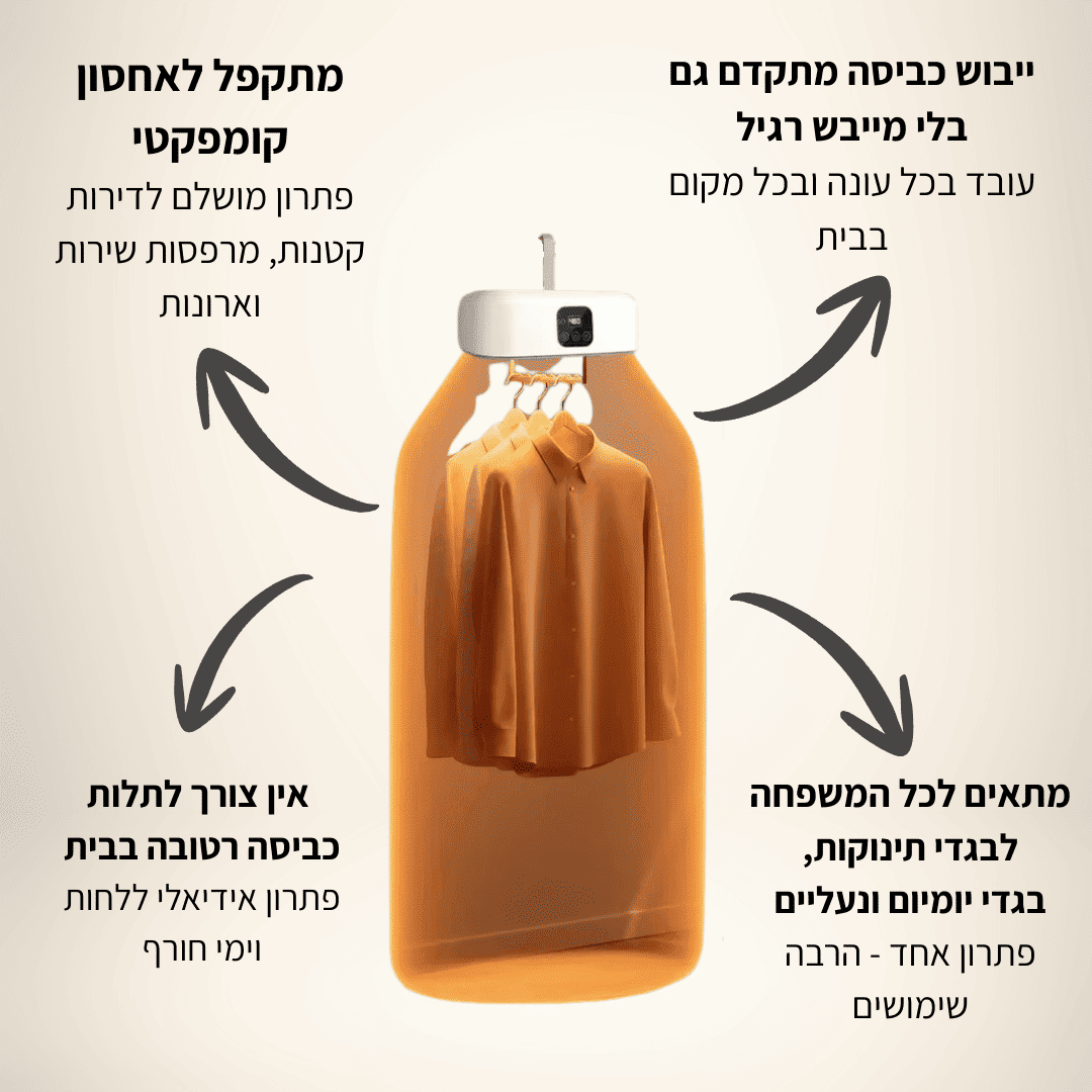 ™AirDry Pro - מייבש בגדים חכם